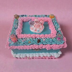 Handmade Pastel Labubu Cake - Inspired Jewelry Box